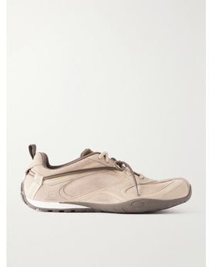 Balenciaga Radar Suede Trainers - Natural