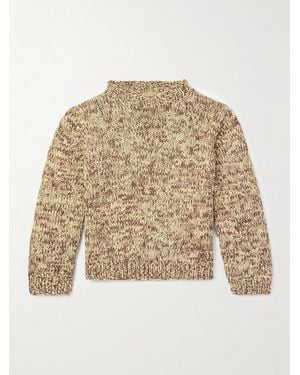 Federico Curradi Ribbed Mulberry Silk Jumper - Natural