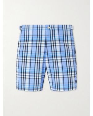 Burberry Selkirk Checked Swim Shorts - Blau