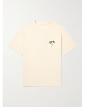 MANAAKI Muriwai T-Shirt aus Baumwoll-Jersey mit Print - Natur