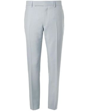 dunhill Stone Slim-Fit Mohair And Wool-Blend Suit Pants - Gray