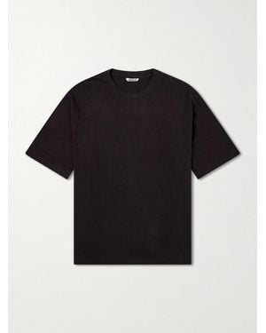 AURALEE Organic Cotton-Jersey T-Shirt - Black