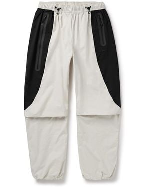 Nike Tech Colour-Block Dri-Fit Track Pants - White