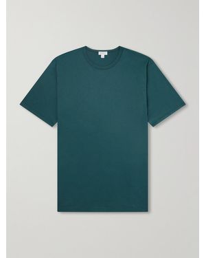 Sunspel Slim-Fit Cotton-Jersey T-Shirt - Green