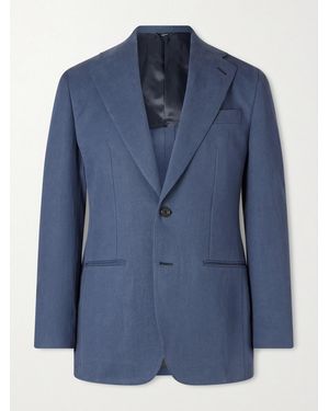 Thom Sweeney Linen Suit - Blue