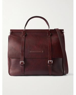 Brunello Cucinelli Leather Briefcase - Purple