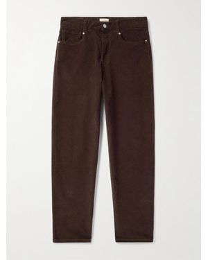 Altea Ken Slim-fit Straight-leg Stretch-cotton Corduroy Trousers - Brown