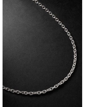 M. Cohen Plaun Sterling Chain Necklace - Black