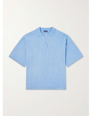 Blue Blue Japan Knitted Polo Shirt - Blue