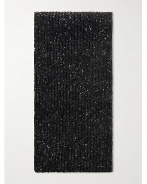 Inis Meáin Ribbed Cashmere Scarf - Blue