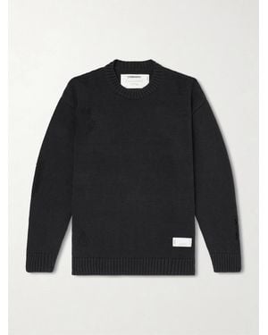 Neighborhood Savage Cotton Crewneck Jumper - Blue