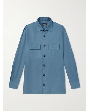 Kiton Linen Shirt - Blue