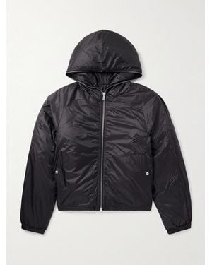 Rick Owens Padded Nylon Hooded Jacket - Black