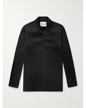 Jil Sander Satin-Twill Shirt - Black