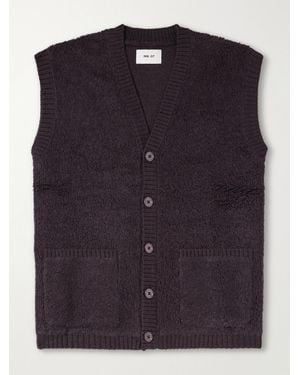 NN07 60064 Wool-Terry Fleece Gilet - Blue