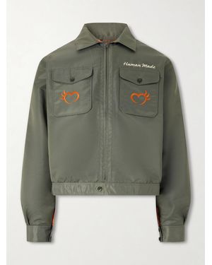 Human Made Embroidered Nylon Jacket - Green