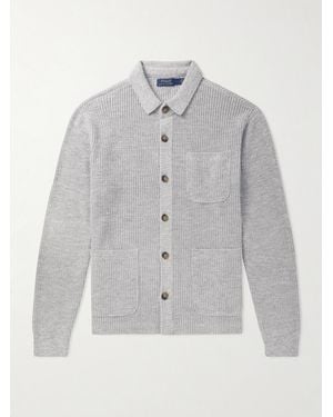 Polo Ralph Lauren Ribbed Cotton Cardigan - Grey