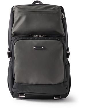 master-piece Spec Cordura-Trimmed Mastertex-09 And Leather Backpack - Black