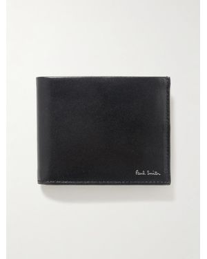 Paul Smith Aufklappbares Portemonnaie aus Leder - Schwarz