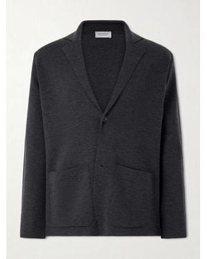 John Smedley Narah 2 Merino Wool Blazer - Black