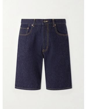 Beams Plus Straight-Leg Denim Shorts - Blue