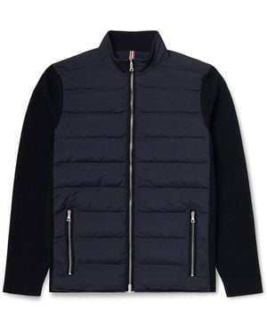 Orlebar Brown Wallace Quilted Shell And Merino Wool Down Jacket - Black