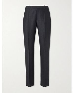 Jil Sander Straight-Leg Wool And Mohair-Blend Trousers - Blue