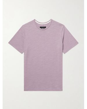 Rag & Bone Classic Flame T-Shirt aus Baumwoll-Jersey - Lila