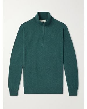 Altea Virgin Wool Half-zip Jumper - Green