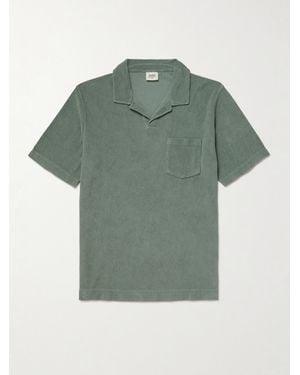 Hartford Cotton-Terry Polo Shirt - Green