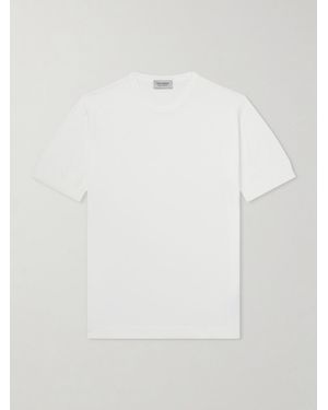 John Smedley Torin Ss Cotton-knitted T-shirt - White