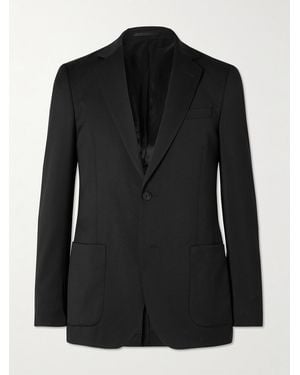 MR P. Slim-Fit Wool-Twill Suit Jacket - Black