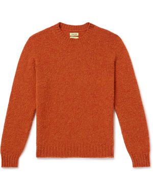 De Bonne Facture Brushed-Wool Sweater - Orange