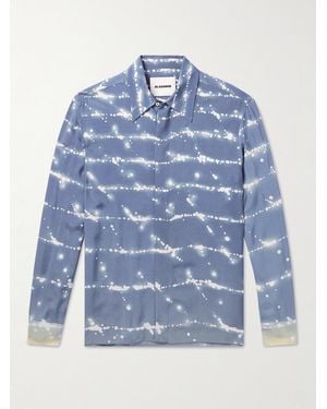 Jil Sander Printed Woven Shirt - Blue