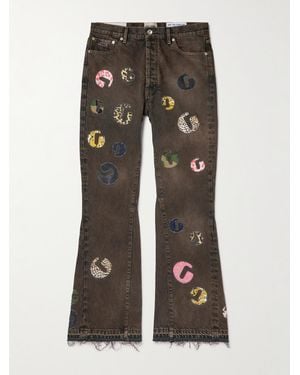 GALLERY DEPT. G-time Flared Logo-appliquéd Jeans - Grey