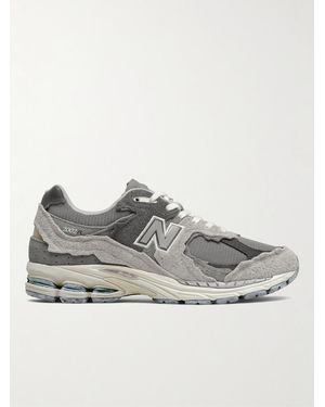 New Balance 2002r Protection Pack Suede And Mesh Trainers - Grey