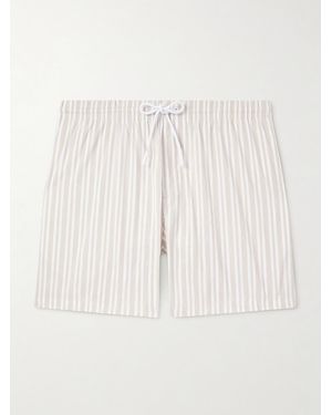 Loro Piana Shorts Da Mare Medi A Gamba Dritta A Righe Daneu - Neutro