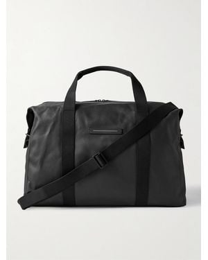 Horizn Studios Sofo Weekender L Waxed Recycled-cotton Canvas Holdall - Black