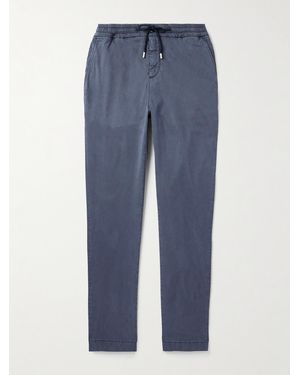 Vilebrequin Clemence Slim-Fit Straight-Leg Tencel Lyocell-Blend Drawstring Trousers - Blue