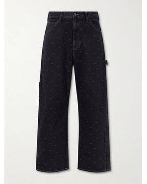 Needles Painter Straight-leg Embroidered Jeans - Blue