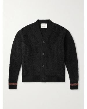 A Kind Of Guise Ribbed-Knit Virgin Wool-Blend Cardigan - Nero