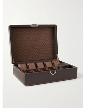 Wolf Earth 5 Piece Watch Box - Brown