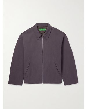 Small Talk Washed Silk-twill Jacket - Purple