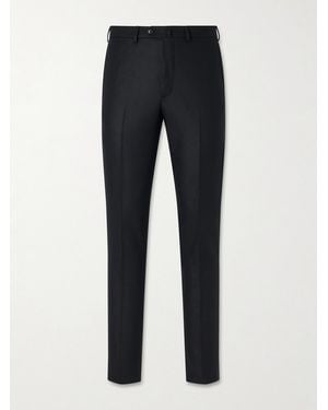 De Petrillo Straight-Leg Wool And Cashmere-Blend Suit Trousers - Blue