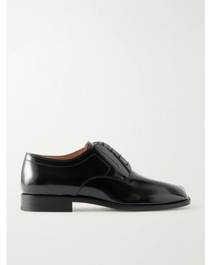 Maison Margiela Tabi Leather Derby Shoes - Black