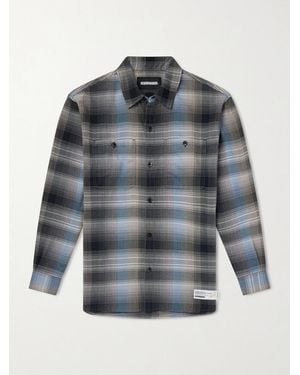 Neighborhood Hombre Checked Flannel Shirt - Grey