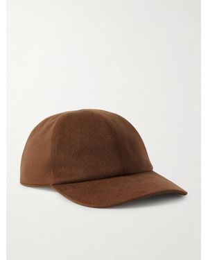 Loro Piana Ivy Cashmere Baseball Cap - Brown