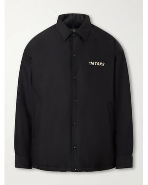 Visvim Embroidered Wool And Silk-Blend-Twill Jacket - Black