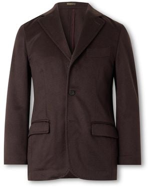 Rubinacci Unstructured Cashmere Blazer - Brown