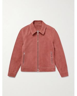 MR P. Suede Jacket - Red